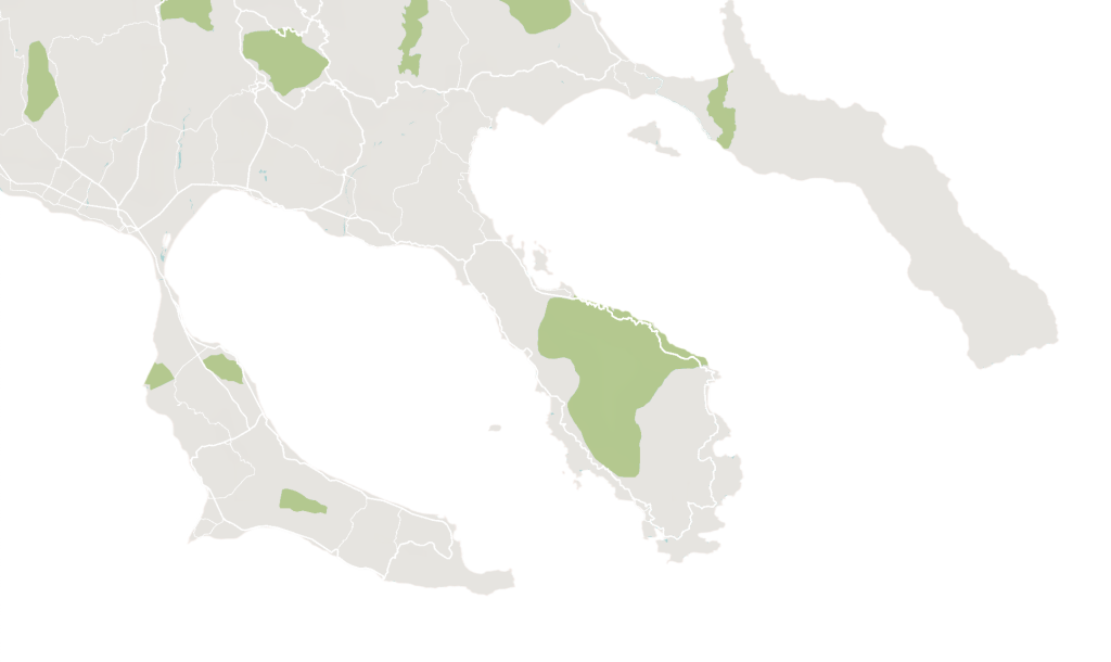 Halkidiki fingers map transparent