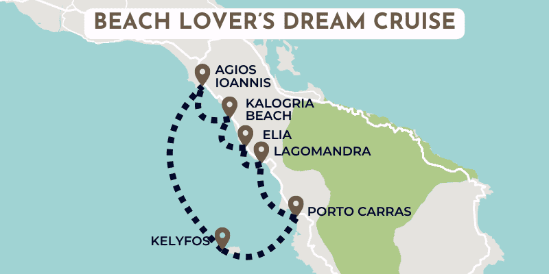 Beach Lover's Dream Cruise Map