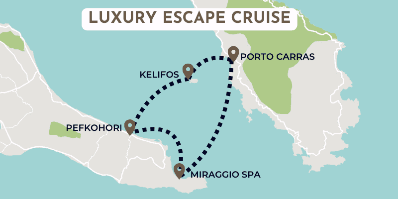 luxury escape cruise map