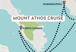 Mystical Athos Journey Cruise map